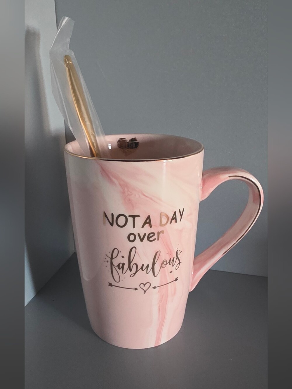 Pink Ceramic Mug - Not a Day Over Fabulous
